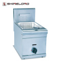 Factory High quality stainless steel Gas 1-Tank and 1-Basket Deep Fryer